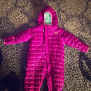 The North Face snow suit size 12-18 months